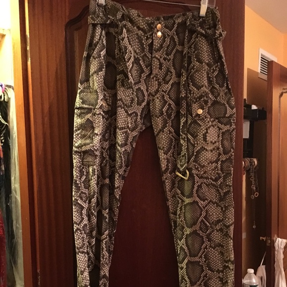 Michael Kors Python Print pants - Picture 1 of 3